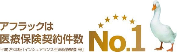 アフラックは医療保険契約件数No.1 平成27年版「インシュアランス生命保険統計号」