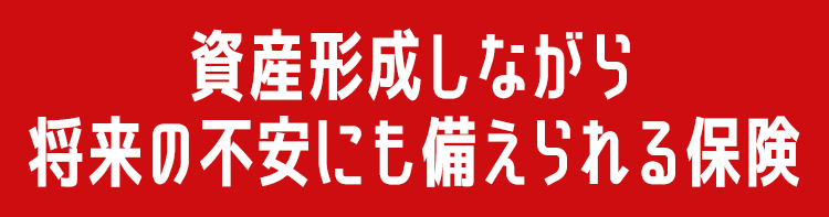 資産形成しながら将来の不安にも備えられる保険