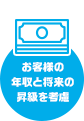 お客様の年収と将来の昇級を考慮