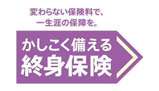 変わらない保険料で、一生涯の保障を。かしこく備える終身保険