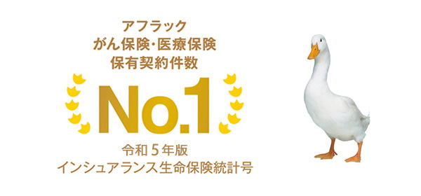 アフラック がん保険・医療保険 保有契約件数 No.1 令和5年版 インシュアランス生命保険統計号 ダック